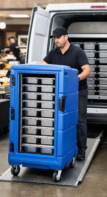 Soğuk Zincir Lojistikleri için 900L Rotomolded İzole Gıda Taşıma Dolabı