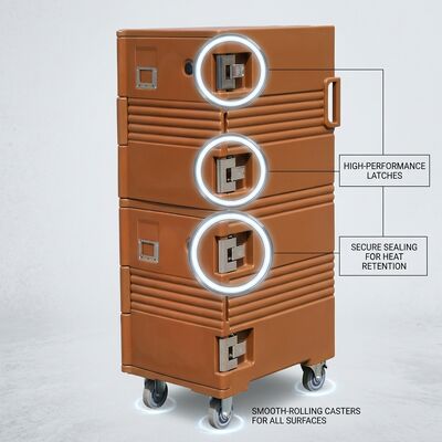 Gıda Tenceresi Isıtıcı ve Soğutucu 55L Çift Modlu Termoelektrik İzole Taşıyıcı Aktif Sıcaklık Kontrolü DC
