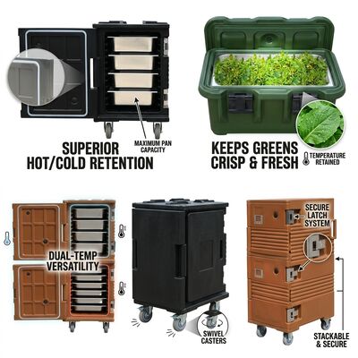 İzole edilmiş Cater Box 28L Kompakt Rotomolded Catering Box Gıda Konteyneri Termal Teslim Kutusu