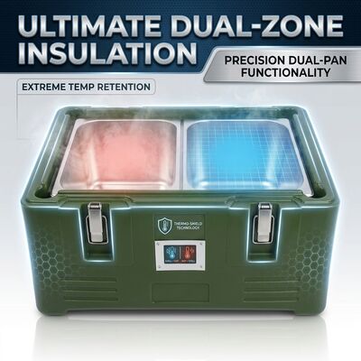 Sıcaklık tutma 45L yalıtımlı Gıda Pan Taşıyıcı GN Pan Catering Termal Transport Box