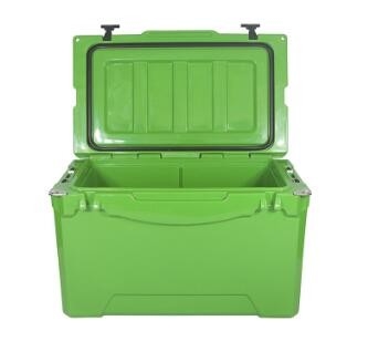 Plastik 50 QT Döndürülerek Kalıplanan Soğutucu Kutu LLDPE Duvar PU Formlu Yalıtım