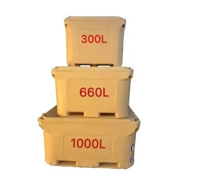 Yukarı yükleme PE PU köpük yalıtımlı gıda taşıma konteyneri 1000L Kapasite