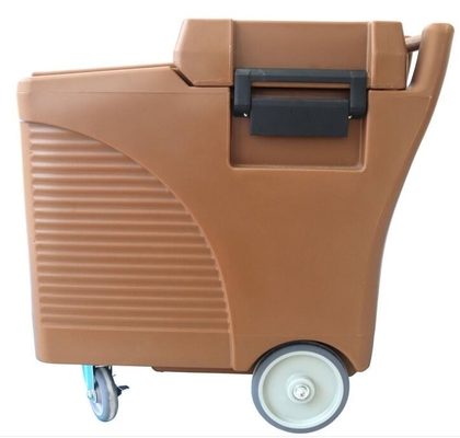 Gıda Sınıfı LLDPE 125L Tekerlekli Ticari Buz Sepeti