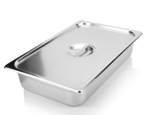 650x530mm Paslanmaz Çelik Yemek Servis Tavaları Otel Restoran Malzemeleri