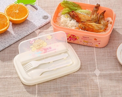 960ml Yeniden Kullanılabilir Plastik Öğle Yemeği Kapları, Yeniden Kullanılabilir Yemek Hazırlama Kapları