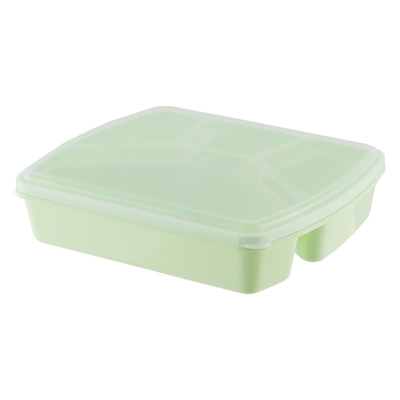 1280ml Yeniden Kullanılabilir Bento Öğle Yemeği Kutusu 4 Bölmeli