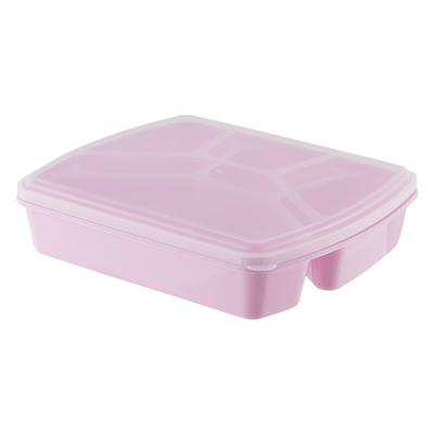 1280ml Yeniden Kullanılabilir Bento Öğle Yemeği Kutusu 4 Bölmeli