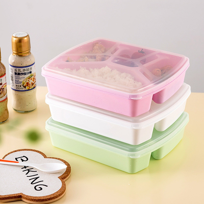 1280ml Yeniden Kullanılabilir Bento Öğle Yemeği Kutusu 4 Bölmeli